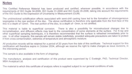 標(biāo)樣證書(shū)